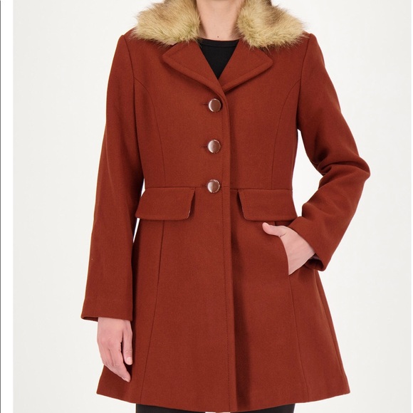 New with Tags Kate Spade Faux Fur Coat